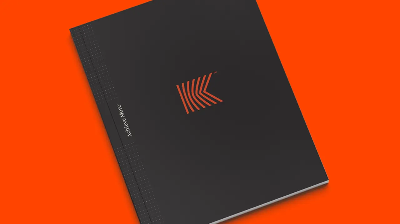 Kove brochure with company logo and the text "Achieve More" on a black cover.