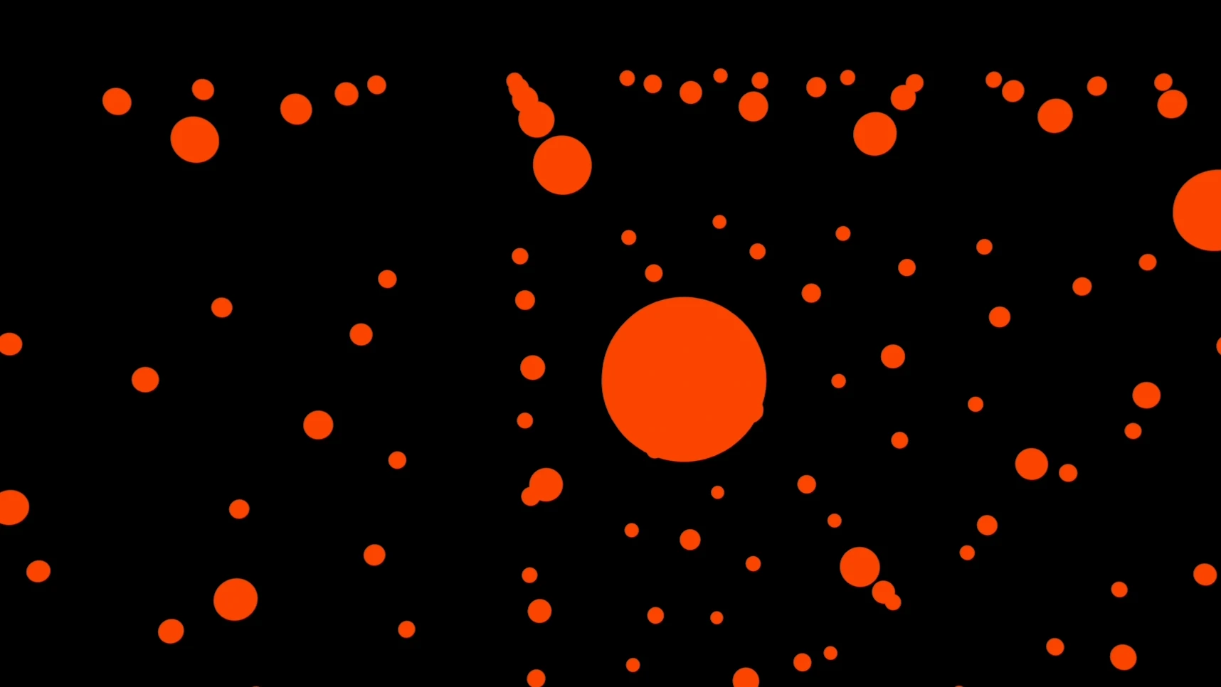 Abstract background with orange circles on black, reminiscent of the Kove brand.