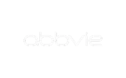 AbbVie logo on a black background