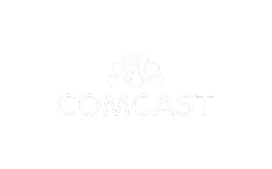 Comcast logo with the NBC peacock symbol above the word "COMCAST