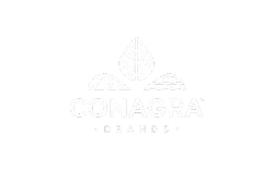 Conagra Brands logo featuring a leaf, wheat, and water design element.