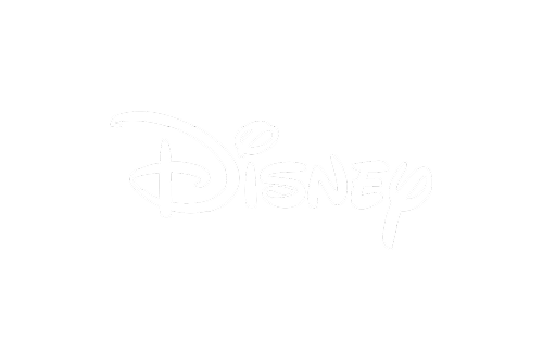 White Disney logo in its signature cursive font on a light gray background.