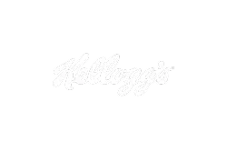 Kellogg's logo in white on a black background
