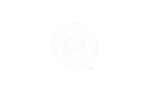 Starbucks logo featuring a twin-tailed mermaid (siren) with flowing hair, wearing a crown with a star, set in a circular green and white design.