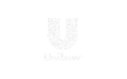 Unilever logo: White "U" filled with icons representing the company's diverse products.
